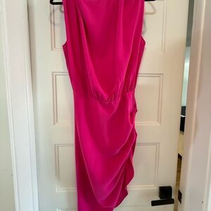 Amanda Uprichard Fuchsia Asymmetrical Dress